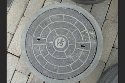 经验分享用PS在井盖上涂鸦的操作方法