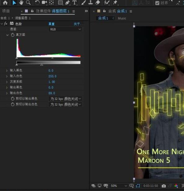 经验分享AE CC 2019将素材的边缘变亮的操作流程