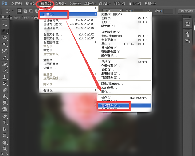 经验分享PS软件对图片颜色进行替换的简单操作 ps软件我来说说 百度网盘