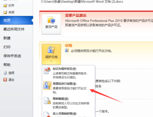 经验分享Office 2010加密文档的操作教程 经验分享的和平精英