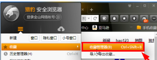 经验分享猎豹浏览器中批量删除收藏网址的操作教程