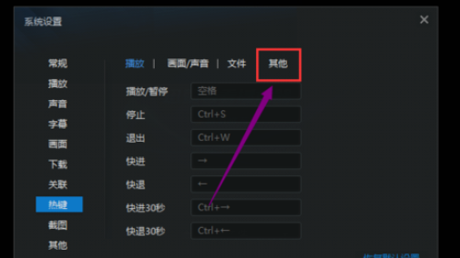 经验分享迅雷看看播放器设置老板键的操作教程