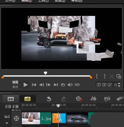 经验分享会声会影X9绘制彩屑转场效果的方法步骤 会声会影是非编软件吗