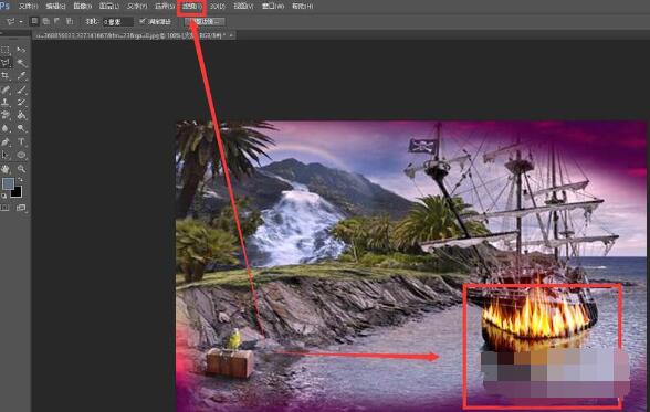 经验分享photoshop cs6给海盗船合成黄昏特效的图文操作步骤 经验分享的开头和结束语