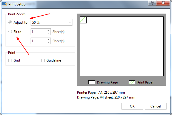 经验分享亿图流程图制作软件在一张纸上打印大流程图的教程
