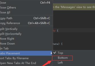 Android Studio调整标签显示位置的详细方法截图