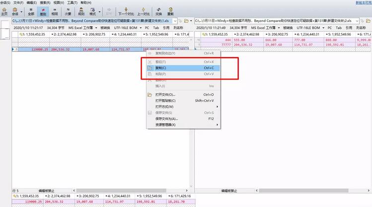 经验分享Beyond Compare快速定位可疑数据的简单方法 经验分享得几点希望能帮到大家