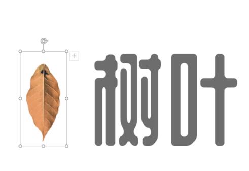 PPT用图片代替文字部分偏旁的操作步骤截图