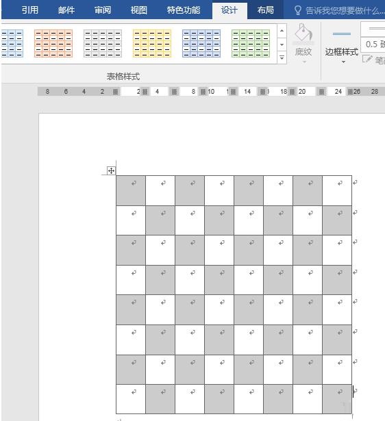 经验分享word表格快速制作棋盘样式的图文方法 经验分享得几点希望能帮到大家
