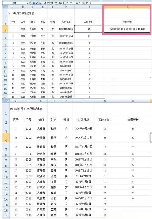 经验分享Excel使用if多重函数制作员工年假表的操作方法 经验分享蓝奏云软件合集我来说说链接汇总