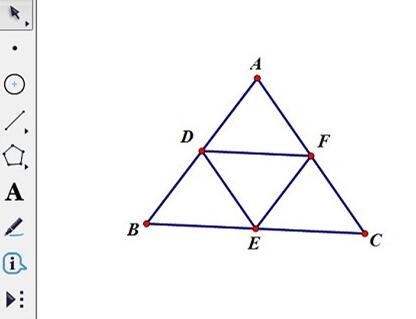 经验分享几何画板使用迭代构造三角形内接中点三角形的方法步骤