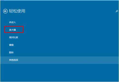 WIN10使用内置放大镜的操作方法截图