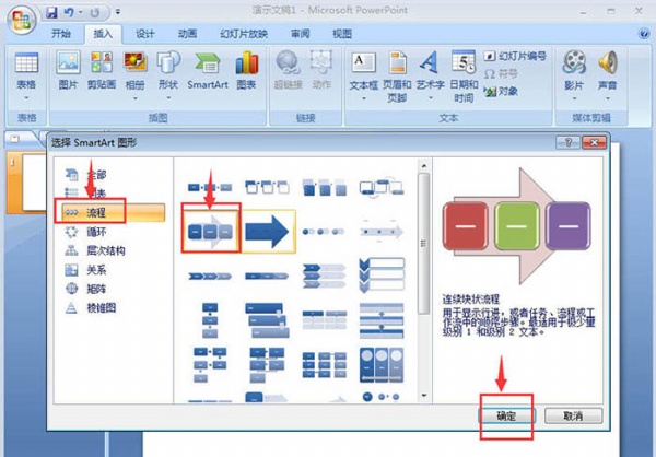 经验分享PPT制作连续块状流程图的详细操作步骤
