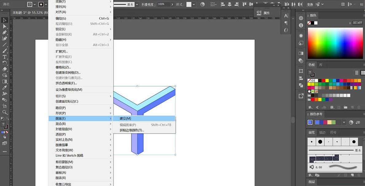 经验分享ai制作一款几何图形背景图的操作流程