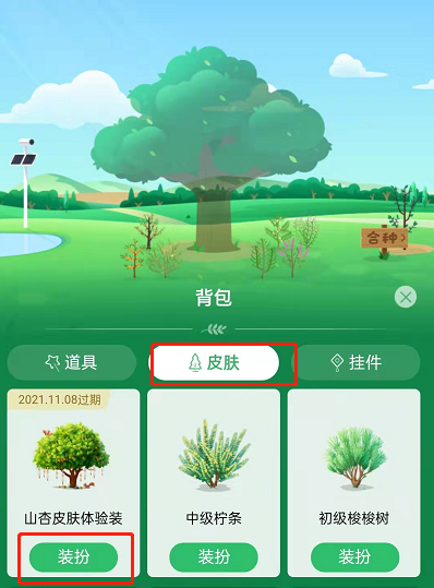 经验分享支付宝蚂蚁森林如何获取山杏皮肤