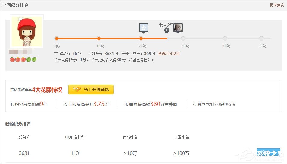 经验分享qq空间积分怎么得（qq积分怎么得来的）