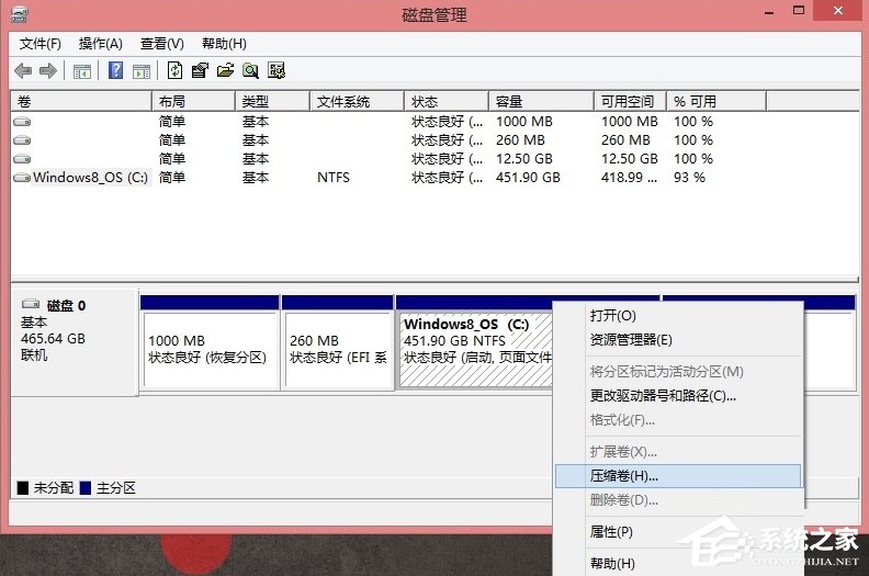 经验分享Win8硬盘分区的详细方法（win8硬盘分区合并）