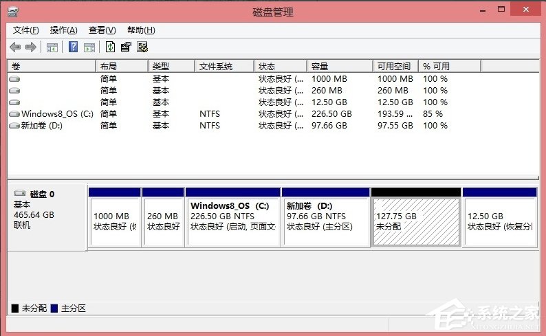 经验分享Win8硬盘分区的详细方法（win8硬盘分区合并）