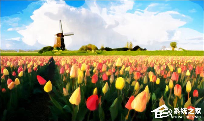 经验分享PS图片处理软件怎么将照片处理成油画效果