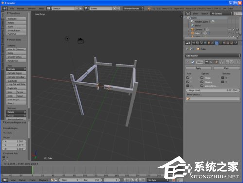 经验分享Blender八仙桌建模教程（blender人体建模教程）