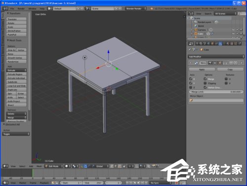 经验分享Blender八仙桌建模教程（blender人体建模教程）