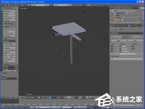 经验分享Blender八仙桌建模教程（blender人体建模教程）
