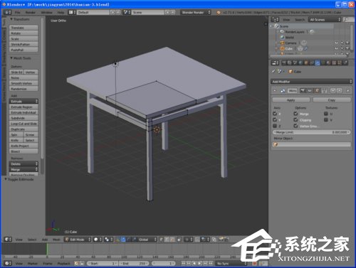 经验分享Blender八仙桌建模教程（blender人体建模教程）