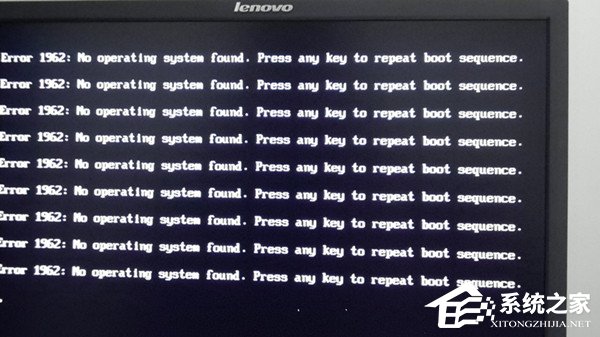 经验分享电脑开机出现Error（电脑开机出现error 1962:No operating）