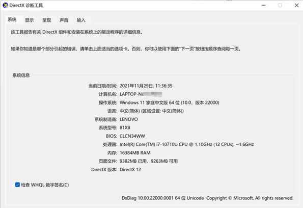 经验分享Win11如何打开DX诊断