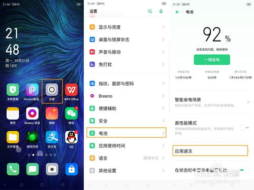 经验分享Reno Ace应用速冻如何使用。