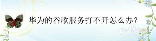 经验分享华为谷歌服务打不开如何解决。