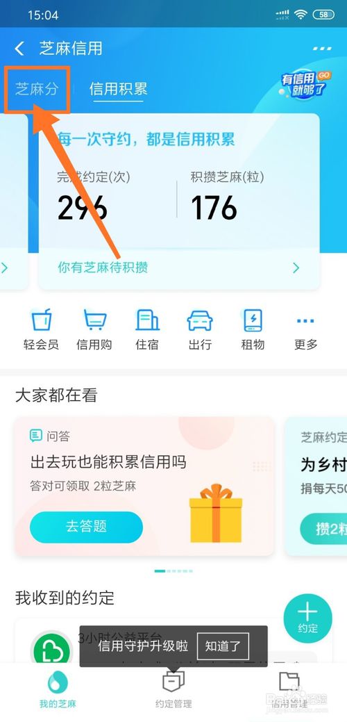 经验分享如何查看支付宝芝麻信用芝麻分历史。