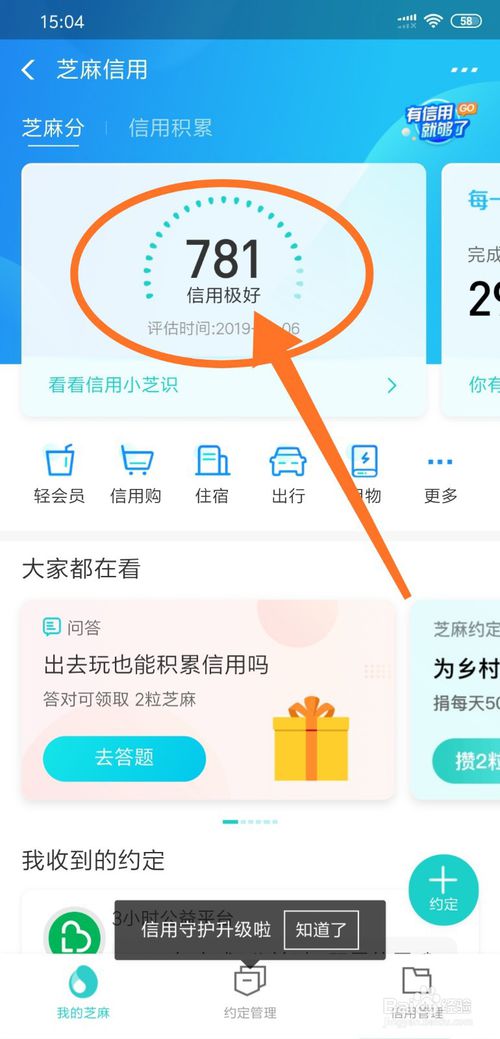 经验分享如何查看支付宝芝麻信用芝麻分历史。