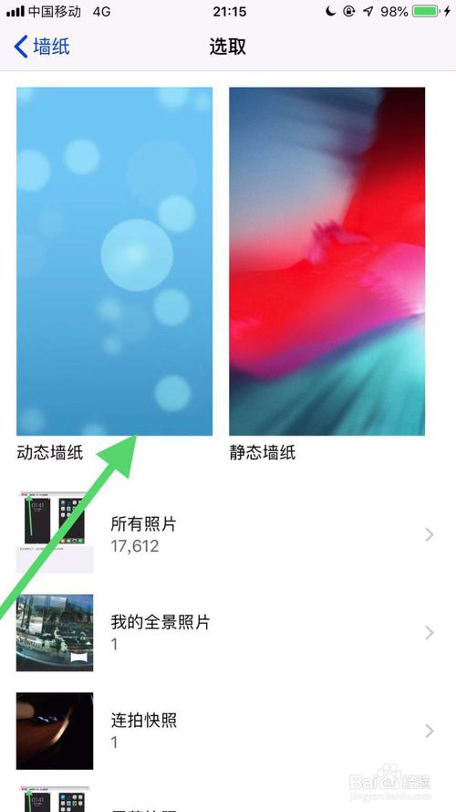 经验分享iphone11怎么设置动态壁纸。