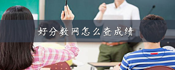 经验分享好分数网如何查成绩。