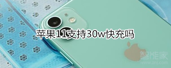 经验分享iphone11支不支持30w快充。