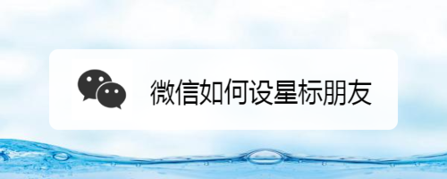 经验分享微信怎么设星标朋友。