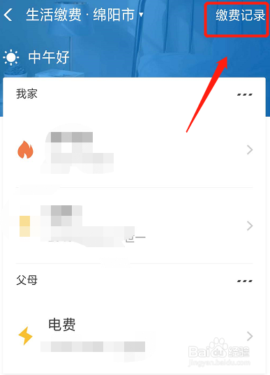 经验分享如何在支付宝上查询缴纳电费。