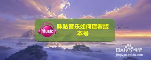 经验分享咪咕音乐怎么查看版本号。