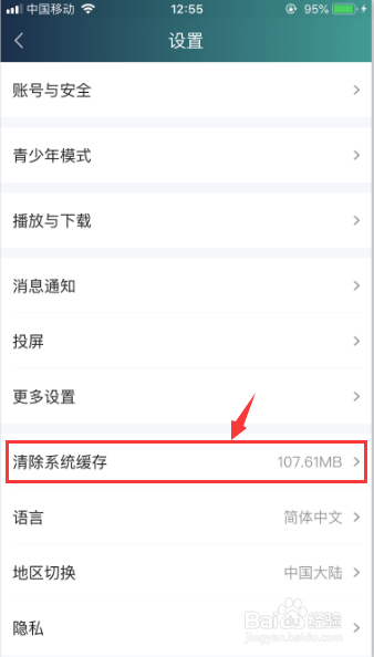 经验分享爱奇艺怎么清除缓存。