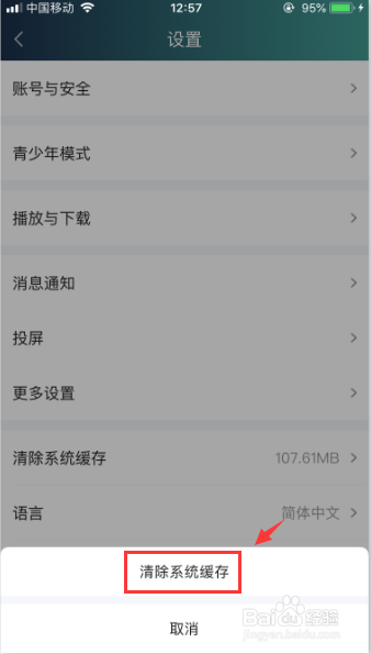 经验分享爱奇艺怎么清除缓存。