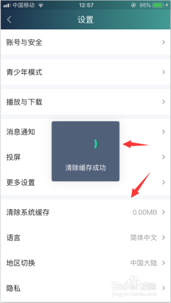 经验分享爱奇艺怎么清除缓存。