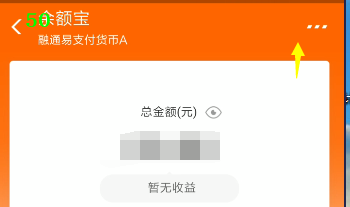 经验分享余额宝怎么将金额进行隐藏。
