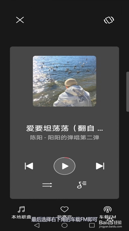 经验分享荣耀V30手机音乐在哪打开车载FM。
