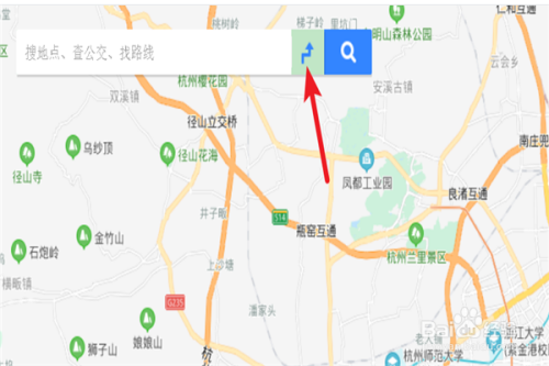 经验分享百度地图怎么搜索公交车路线。
