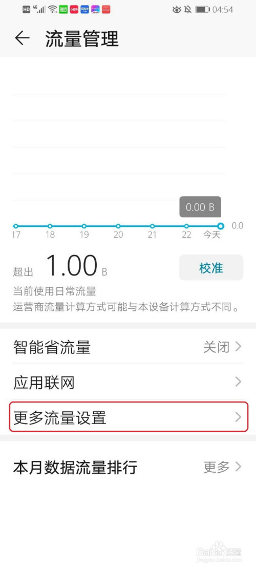 经验分享华为怎么设置流量限额。