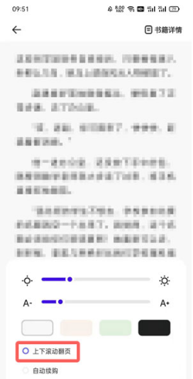 夸克浏览器中看小说如何翻页。
