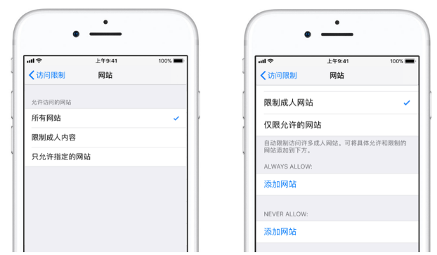 开启iphone“访问限制”，防止小孩乱点