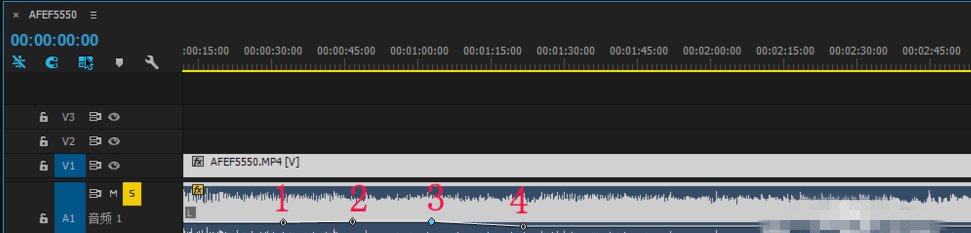 利用premiere局部调节音频的音量使用教程。