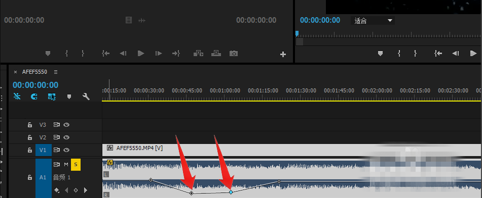 利用premiere局部调节音频的音量使用教程。